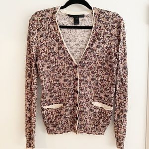 Marc by Marc Jacobs Multicoloured V-Neck Button up Cardigan Sweater Size Small